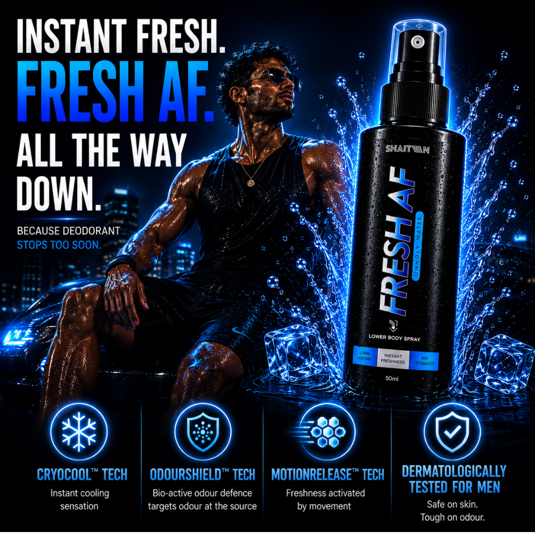 Fresh AF - Unholy Water - Lower Body Intimate Hygiene Spray - Aqua cool freshness