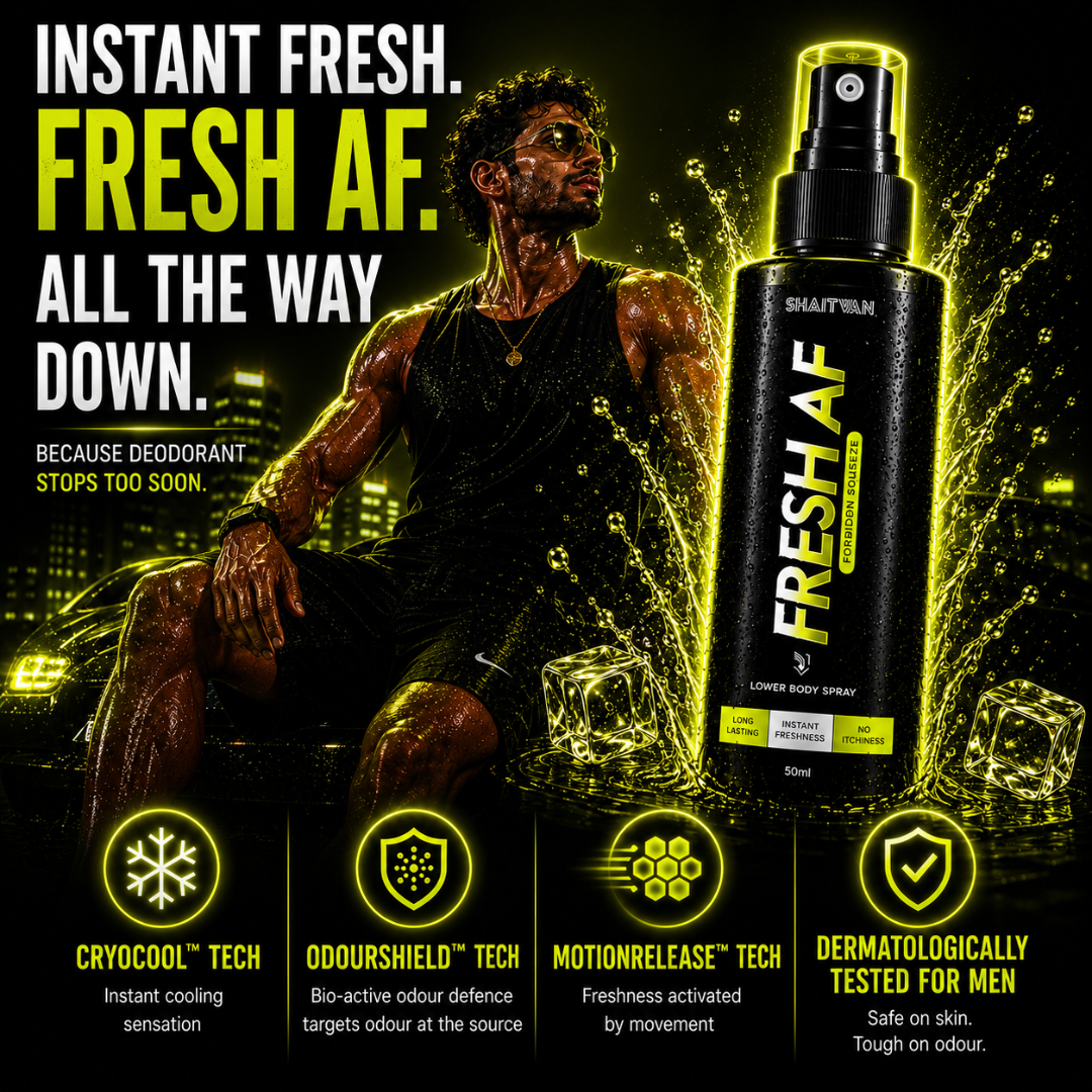 Fresh AF - Forbidden Squeeze - Lower Body Intimate Hygiene Spray - Zesty • Citrusy • Energetic