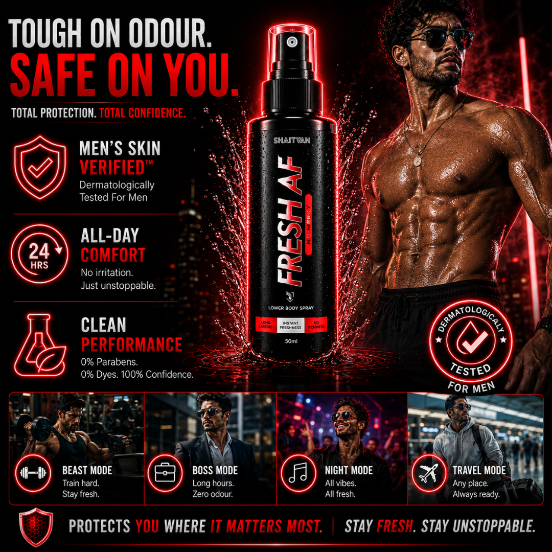 Fresh AF - No Mercy - Lower Body Intimate Hygiene Spray - Bold • Sporty • Intense